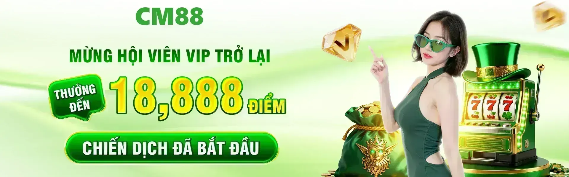 Phiên bản 41: Trong giai đoạn chương trình được áp dụng, thành viên VIP quay lại CM88 sẽ được xét nhận ưu đãi có giá trị lên tới 18,888 điểm nếu đáp ứng các điều kiện theo thể lệ.